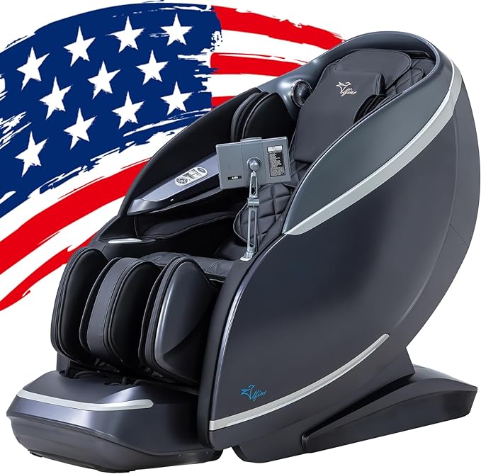 A688 Heaven Duet Massage Chair-4D & 3D Dual-Mechanism Zero Gravity Recliner - Black