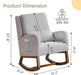 Nursery Rocking Chair, Indoor Upholstered Rocking Chair for Living Room - Relaxing Recliners