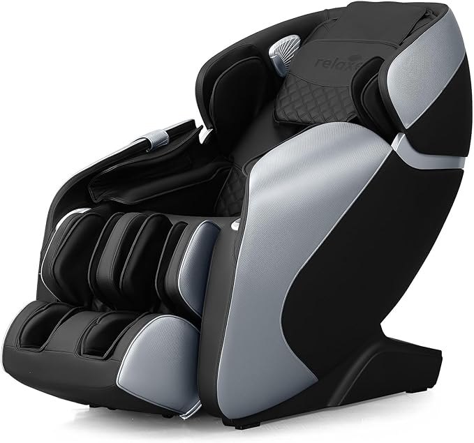 Relaxe Zero Gravity Shiatsu Massage Chair with Heating (SL-Track) (Black)