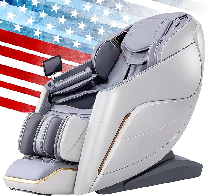 A710 2024 4D Massage Chair iRest System - Beige-closed Footrest