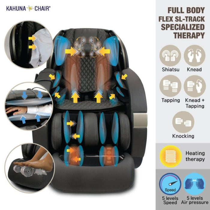 Kahuna Massage Chair Kahuna 4D+@ Dual Air Float Flex HSL-track with Infrared heating SM-9300