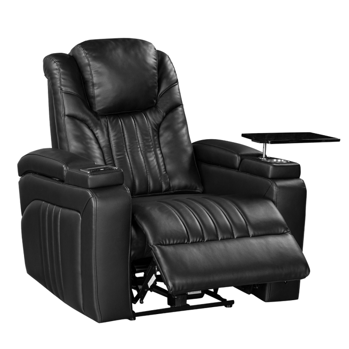 Flexispot XDT81 - Power Home Theater Recliner w/ Headrest & Wireless Charging & Tray Table & Cup Holders