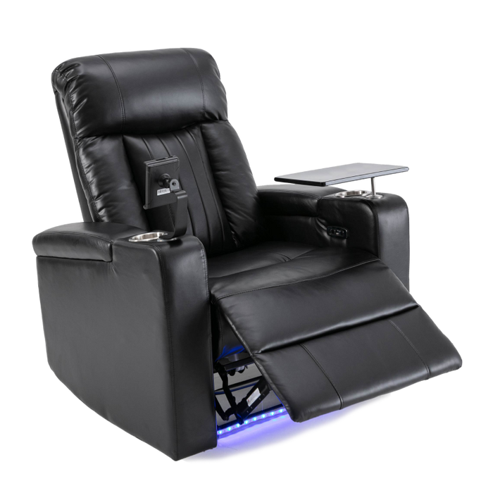 Flexispot XDT72 - Power Home Theater Recliner w/ Tray Table & Phone Stand & Cup Holders