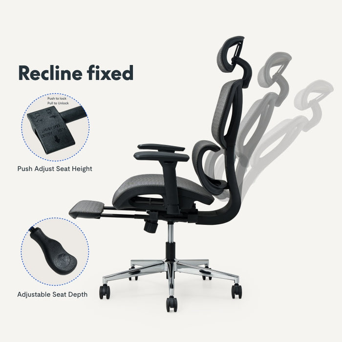 Flexispot C7 Lite - Premium Ergonomic Office Chair with Footrest