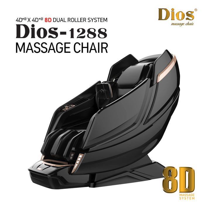 [Pre-Order 7-27-2024] Dios Massage Chair 8D AI Dual Air Tech Touch Roller SL-track with Brain Relaxation Program Dios-1288