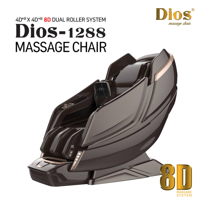 [Pre-Order 7-27-2024] Dios Massage Chair 8D AI Dual Air Tech Touch Roller SL-track with Brain Relaxation Program Dios-1288