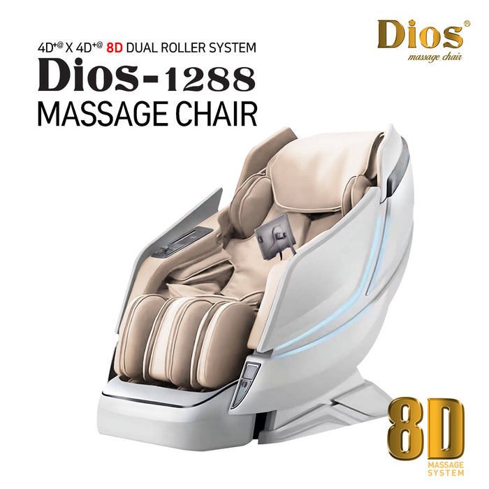 [Pre-Order 7-27-2024] Dios Massage Chair 8D AI Dual Air Tech Touch Roller SL-track with Brain Relaxation Program Dios-1288