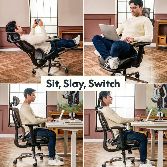 Flexispot C7 Lite - Premium Ergonomic Office Chair with Footrest