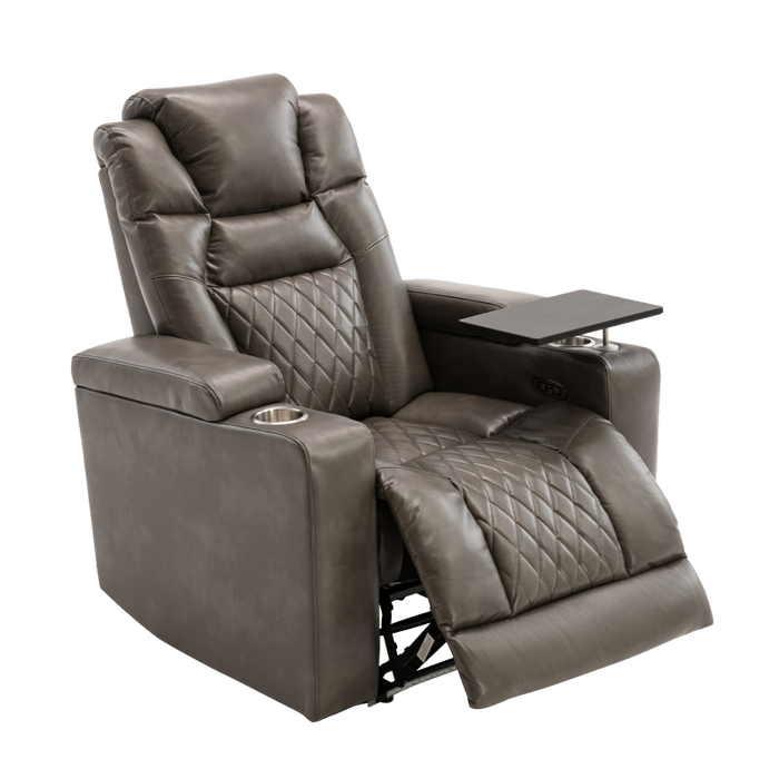 Flexispot XDT71 - Power Home Theater Recliner w/ Tray Table & Cup Holders