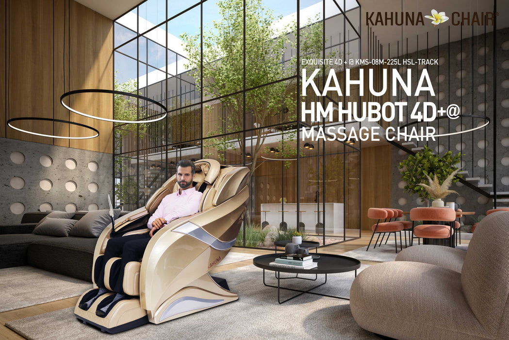 Kahuna Massage Chair 4D+@ HSL-Track Voice Recognition Zero-Gravity Full-Body Massage Chair, Tablet Remote Hubot4D