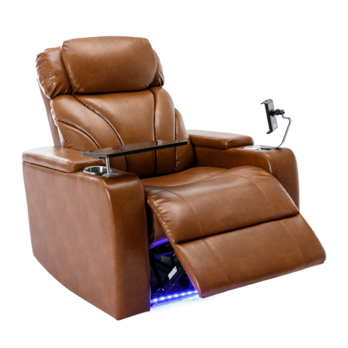 Flexispot XDT83 - Power Home Theater Recliner w/ Stereo & Tray Table & Phone Stand & Cup Holders