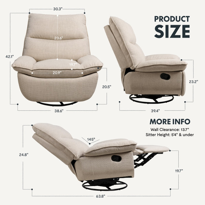 Flexispot XRC7 - Manual Swivel Rocker Recliner