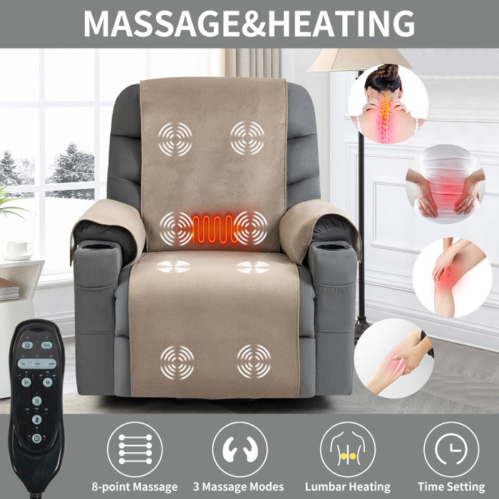 Flexispot XDL51 - Oversized Power Lift Recliner w/ Massage & Heat