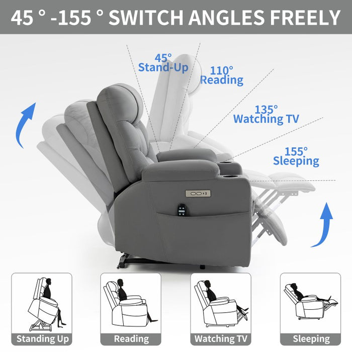 Flexispot XDL51 - Oversized Power Lift Recliner w/ Massage & Heat