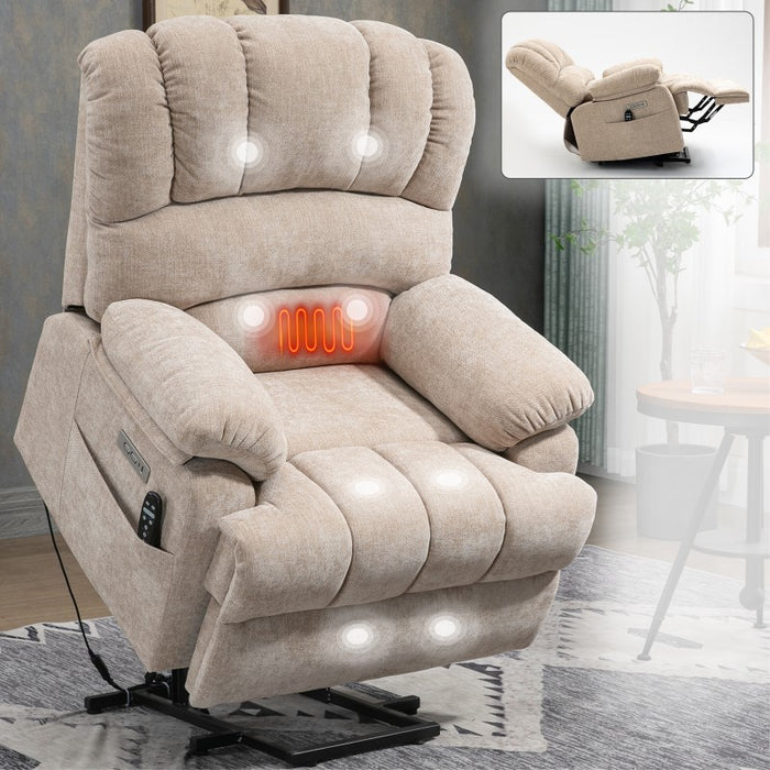 Flexispot XDL52 - Oversized Power Lift Recliner w/ Massage & Heat