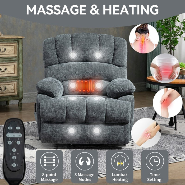 Flexispot XDL52 - Oversized Power Lift Recliner w/ Massage & Heat