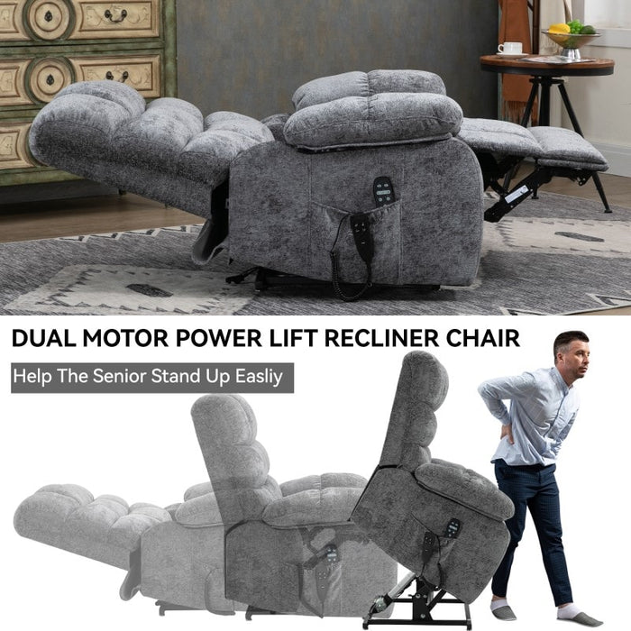 Flexispot XL6 Cloud - Oversized Power Lift Recliner w/ Massage & Heat XL6-Cloud