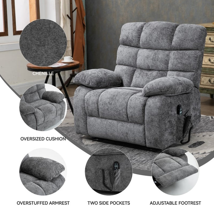 Flexispot XL6 Cloud - Oversized Power Lift Recliner w/ Massage & Heat XL6-Cloud