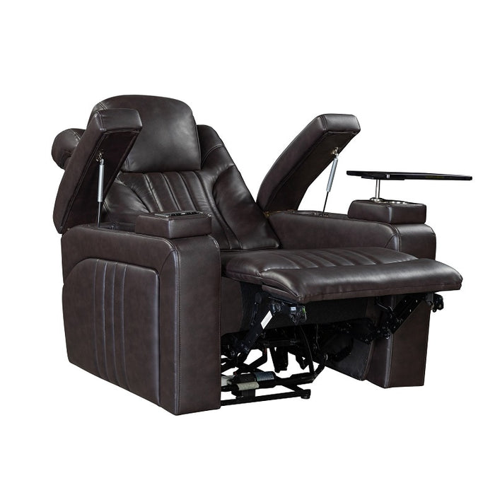 Flexispot XDT81 - Power Home Theater Recliner w/ Headrest & Wireless Charging & Tray Table & Cup Holders