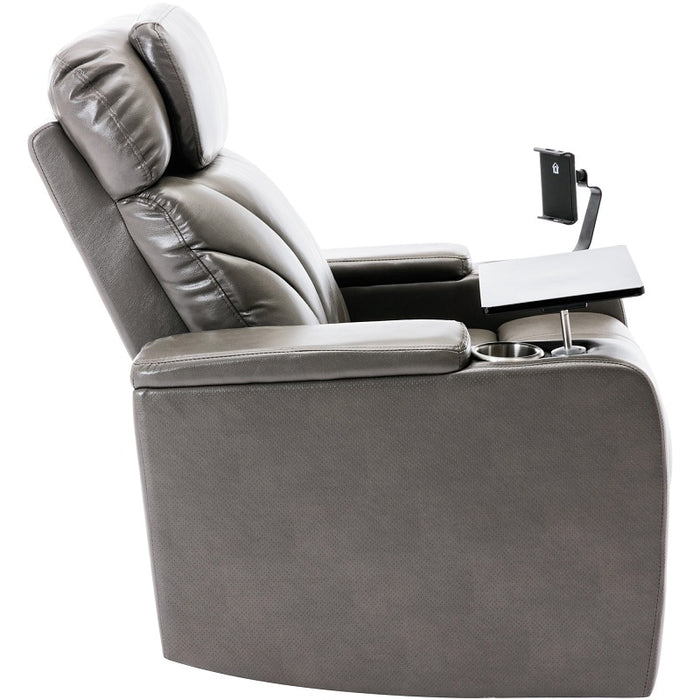 Flexispot XDT83 - Power Home Theater Recliner w/ Stereo & Tray Table & Phone Stand & Cup Holders