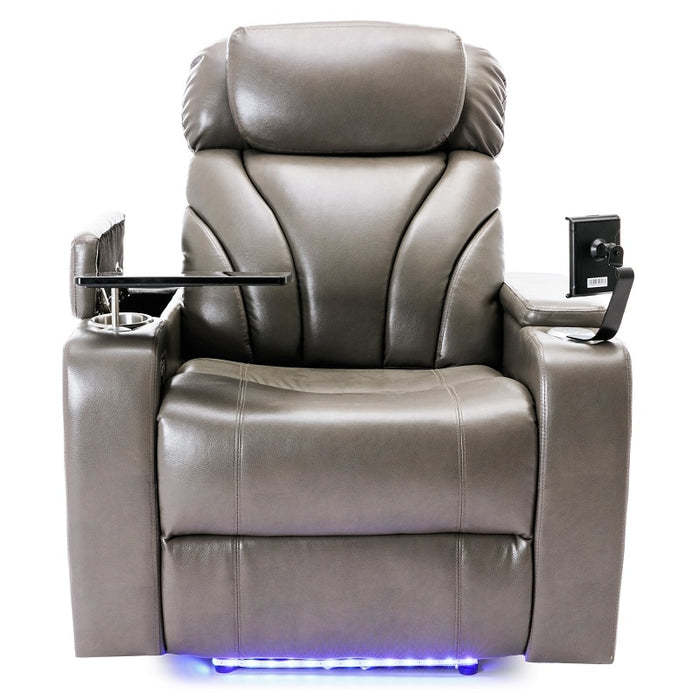 Flexispot XDT83 - Power Home Theater Recliner w/ Stereo & Tray Table & Phone Stand & Cup Holders