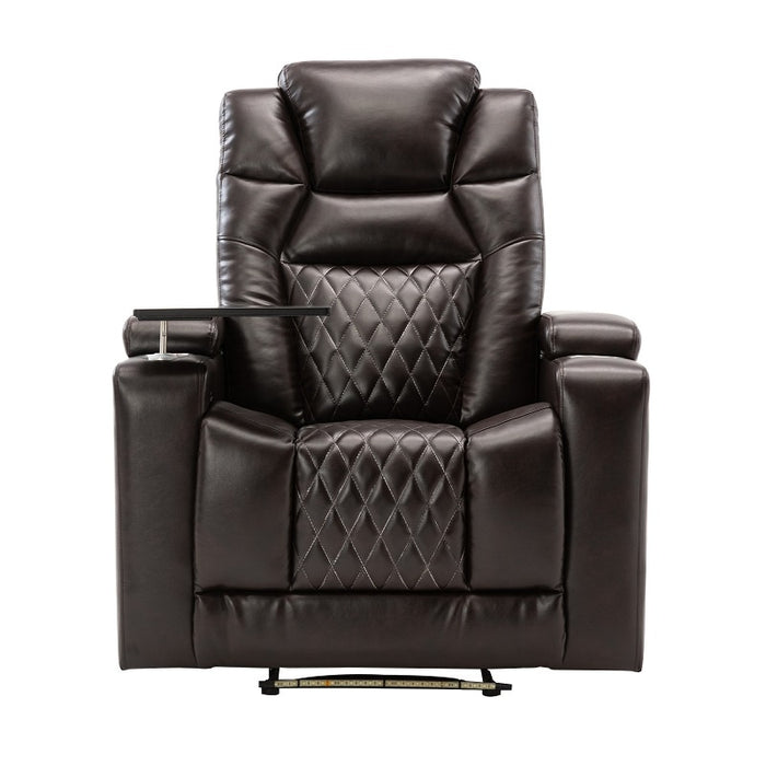 Flexispot XDT71 - Power Home Theater Recliner w/ Tray Table & Cup Holders