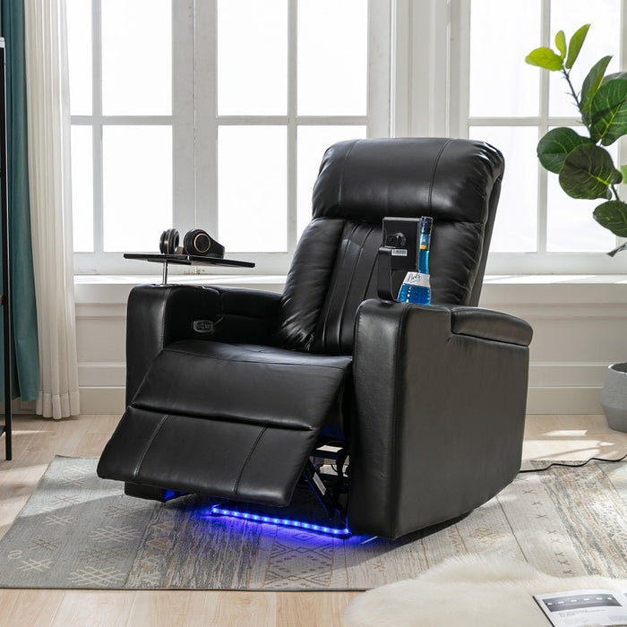 Flexispot XDT72 - Power Home Theater Recliner w/ Tray Table & Phone Stand & Cup Holders