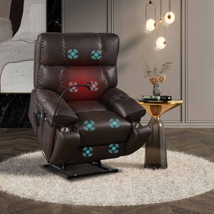 Flexispot Power Lift Recliner w/ Massage & Heat & Cup Holders & Phone Holder XDL93