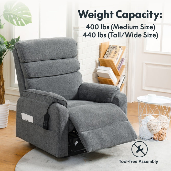 Flexispot XL6 Classic - Power Lift Recliner w/ Massage & Heat & Headrest