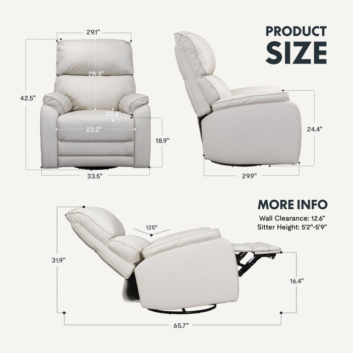 Flexispot XR4 - Power Swivel Rocker Recliner w/ Headrest