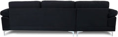 Modern Large Velvet Sectional Extra Wide - Relaxing Recliners