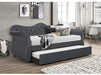 Luxury Upholstered Velvet Twin Daybed with Trundle - Relaxing Recliners