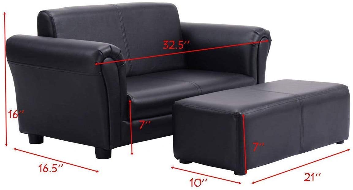 Kids Sofa with Ottoman - Relaxing Recliners