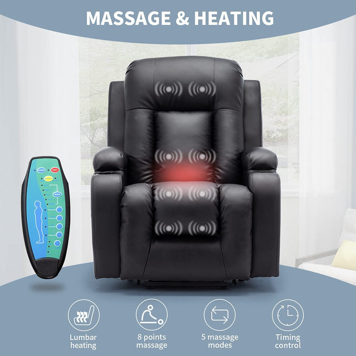 Leather Electric Recliner Lift Chair - Relaxing Recliners