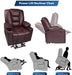 Pu Leather Electric Power Lift Recliner with Massage Heat - Relaxing Recliners