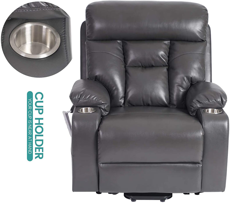 Three Motor Lift Recliner for Elderly With Lumbar Support - Relaxing Recliners