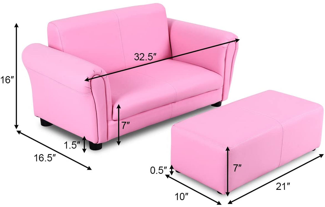 Kids Sofa with Ottoman - Relaxing Recliners