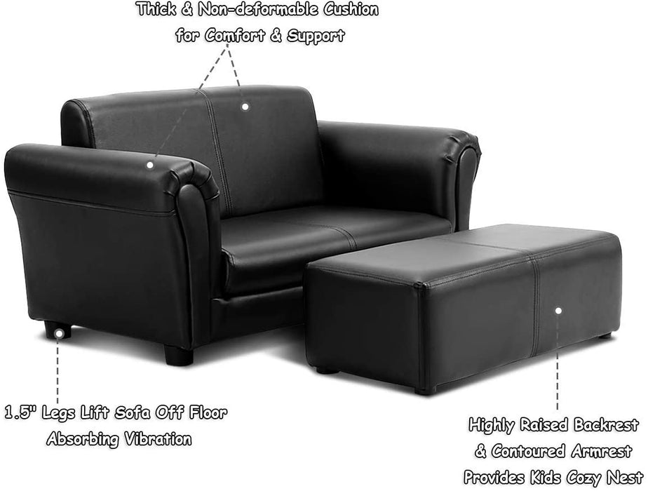 Kids Sofa with Ottoman - Relaxing Recliners