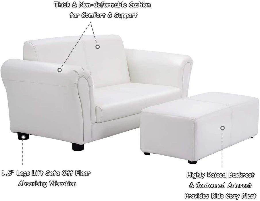 Kids Sofa with Ottoman - Relaxing Recliners