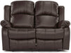 Brown Leather Loveseat Recliner - Relaxing Recliners
