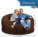 Giant Bean Bag Chair Black (suede) - Relaxing Recliners