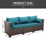 Patio Wicker Couch - Relaxing Recliners