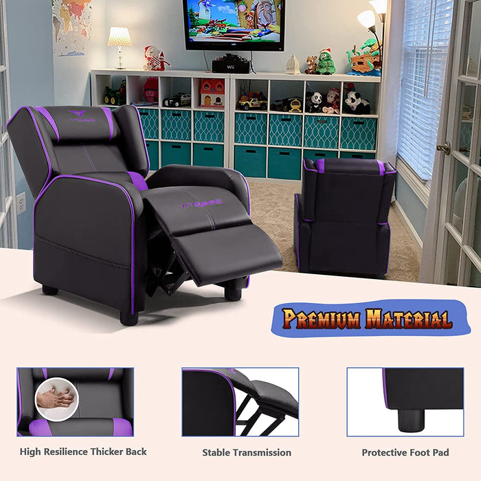 Kids Gaming Recliner Chair Pu Leather - Relaxing Recliners