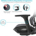 Ergonomic Mesh Office Chair and Adjustable Armrest - Relaxing Recliners