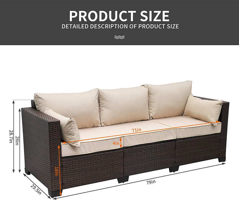 Patio Wicker Couch - Relaxing Recliners