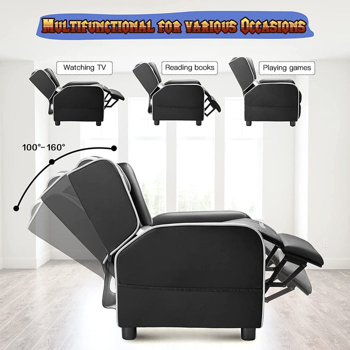 Kids Gaming Recliner Chair Pu Leather - Relaxing Recliners