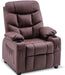 Big Kids Recliner With With Cup Holders, Fabric - Relaxing Recliners