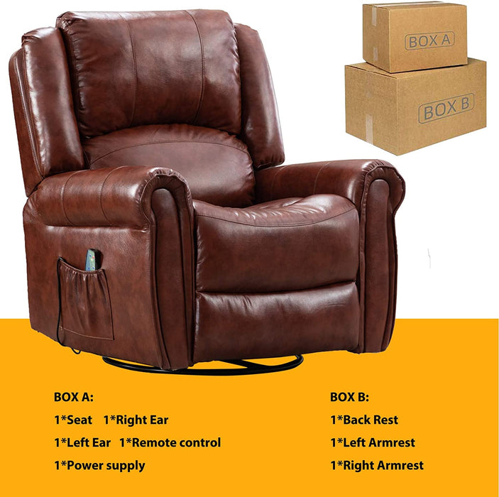 Heat Ergonomic Rocker Recliner Lounge Chair - Relaxing Recliners