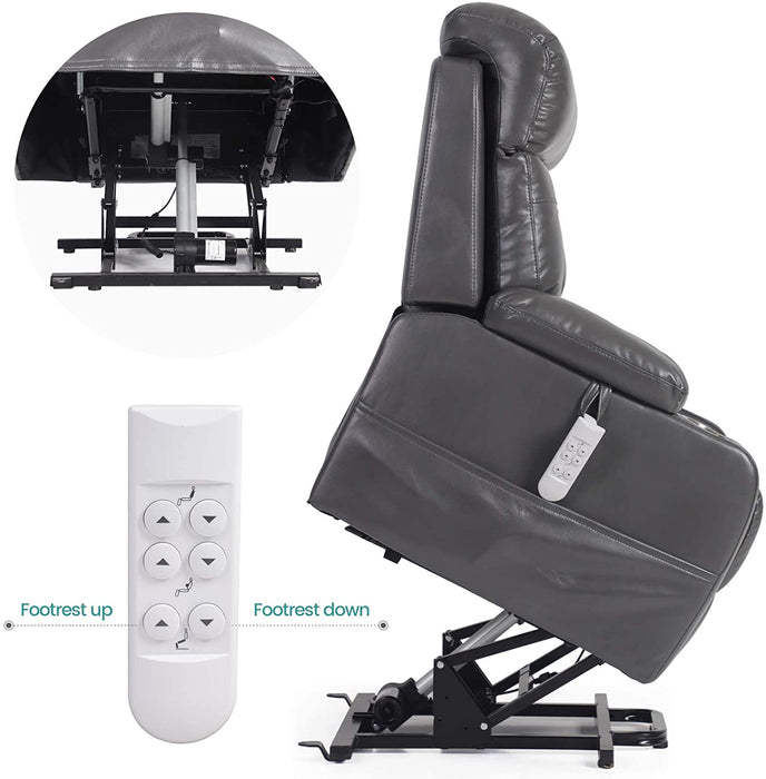 Three Motor Lift Recliner for Elderly With Lumbar Support - Relaxing Recliners