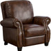 Home Neville PU Push Back Recliner - Relaxing Recliners